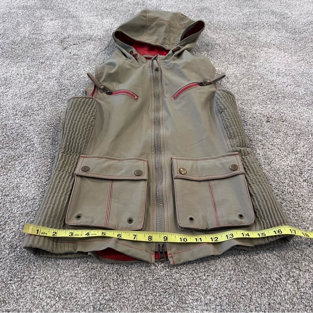 Goode Rider Equestrian Vest Women Size Small Hooded Full Zip Style# 16033 Beige, - Picture 11 of 16